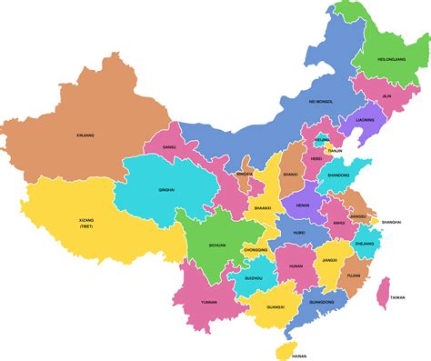 what are the regions of china